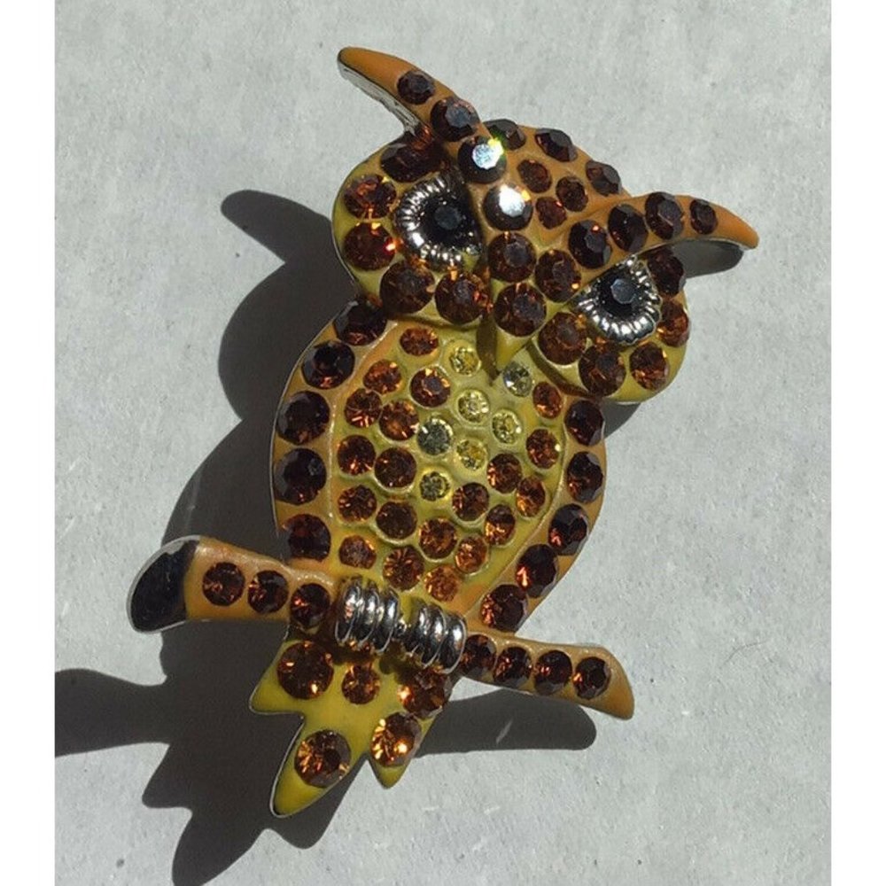 Vintage Unsigned Costume Silver Tone Amber stones